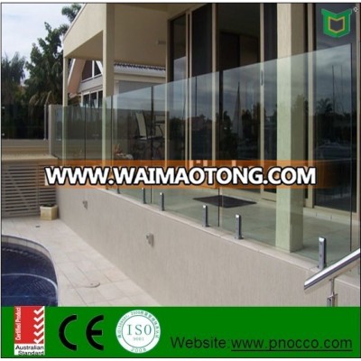 Stainless Steel glass fence for balcony handrail or pool fence