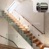 stair Standoff bracket frameless tempered glass railing