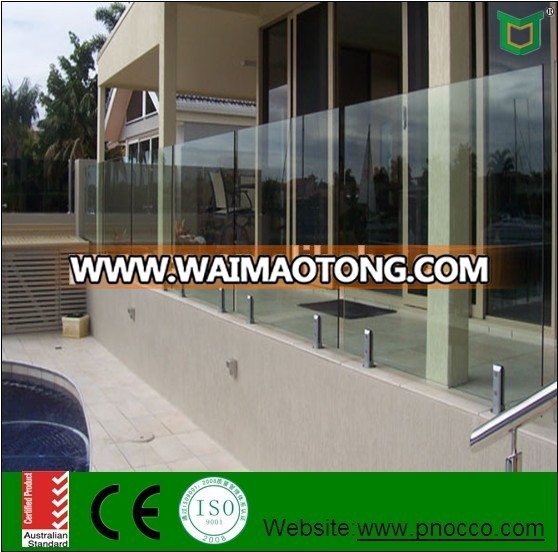 Balcony Frameless Glass Balustrade/Glass Railing Made By Shanghai for Sale